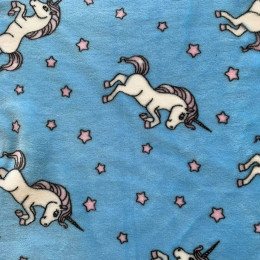 Flannel Fleece potištěný, unicorn,  látka, metráž